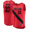 Image of Zach Collins Portland Trail Blazers Branded Fast Break Player Jersey - Statement Edition - Red