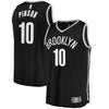 Image of Theo Pinson Brooklyn Nets Branded Fast Break Jersey - Icon Edition - Black