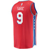 Image of Dario Saric Philadelphia 76ers Branded Fast Break Player Jersey - Statement Edition - Red