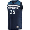 Image of Derrick Rose Minnesota Timberwolves Branded Fast Break Player Jersey - Icon Edition - Navy