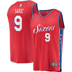 Dario Saric Philadelphia 76ers Branded Fast Break Player Jersey - Statement Edition - Red