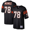 Image of Anthony Munoz Cincinnati Bengals Mitchell & Ness 1989 Retired Player Jersey - Black 2018/2019