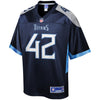 Image of Robert Spillane Tennessee Titans Pro Line Team Player Jersey – Navy 2018/2019