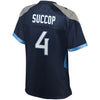 Image of Ryan Succop Tennessee Titans Pro Line Women's Jersey – Navy 2018/2019