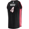 Image of Briante Weber Miami Heat Branded Fast Break Jersey - Icon Edition - Black