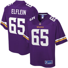 Pat Elflein Minnesota Vikings Pro Line Team Color Player Jersey – Purple 2018/2019