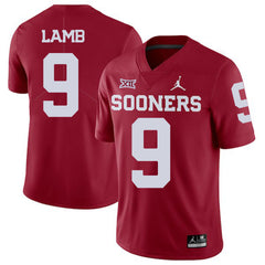 CeeDee Lamb 9 Red Oklahoma Sooners Jersey 2018 - 2019