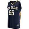 Image of E'Twaun Moore New Orleans Pelicans Branded Fast Break Player Jersey - Icon Edition – Navy