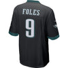 Image of Men's Nick Foles Black Philadelphia Eagles Super Bowl LII Game Jersey 2019