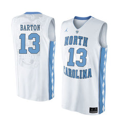 North Carolina BARTON 13 White Jersey