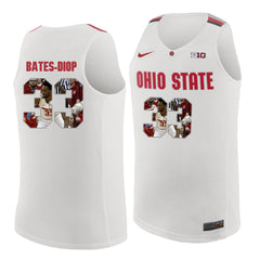 Ohio State Bates-Diop 33 White Jersey