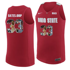 Ohio State Bates-Diop 33 Scarlet Jersey