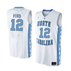 North Carolina FORD 12 White Jersey