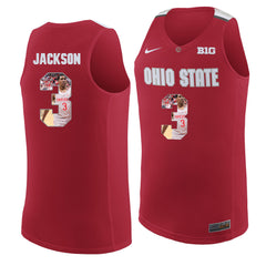 Ohio State JACKSON 3 Scarlet Jersey