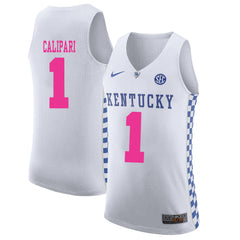 Kentucky Calipari 1 White Jersey 2018 - 2019