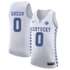 Kentucky GREEN 0 White Jersey 2018 - 2019
