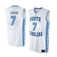 North Carolina LAWLER 7 White Jersey
