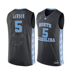 North Carolina LAWSON 5 Black Jersey
