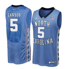 North Carolina LAWSON 5 Blue Jersey