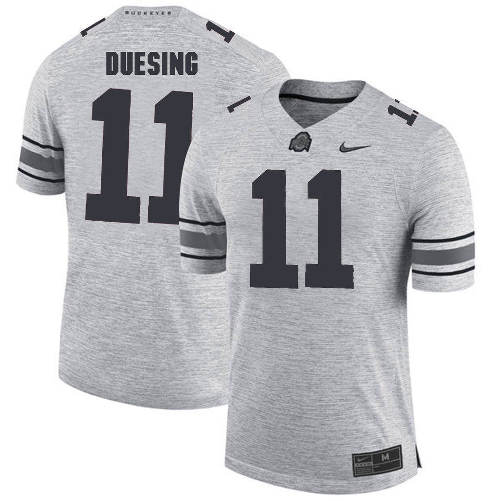 Ohio State DUESING 11 Gray Jersey