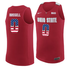 Ohio State Russell 0 Scarlet Jersey