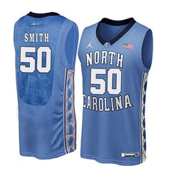 North Carolina SMITH 50 Blue Jersey