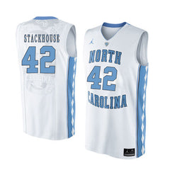 North Carolina STACKHOUSE 42 White Jersey