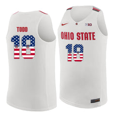 Ohio State Todd 18 White Jersey