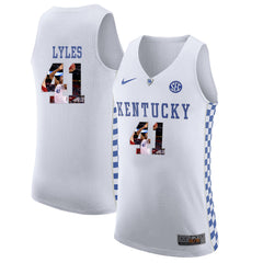 Kentucky Trey Lyles 41 White Jersey 2018 - 2019