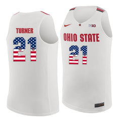 Ohio State Turner 21 White Jersey