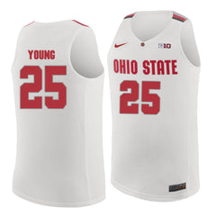 Ohio State Young 25 White Jersey