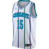 Image of Kemba Walker Charlotte Hornets Hardwood Classics Swingman Jersey – White