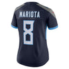 Image of Marcus Mariota Tennessee Titans Women's New Vapor Untouchable Limited Jersey – Navy 2018/2019