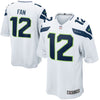 Image of 12s Seattle Seahawks Game Jersey - White 2018/2019