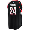 Image of Anfernee Simons Portland Trail Blazers Branded 2018 NBA Draft First Round Pick Fast Break Jersey Black – Icon Edition