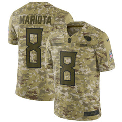 Marcus Mariota Tennessee Titans Salute to Service Limited Jersey – Camo 2018/2019