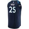 Image of Derrick Rose Minnesota Timberwolves Branded Fast Break Player Jersey - Icon Edition - Navy