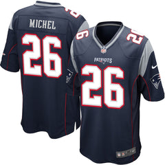 Sony Michel New England Patriots Draft First Round Pick #2 Game Jersey – Navy 2018/2019