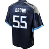 Image of Jayon Brown Tennessee Titans Pro Line Team Player Jersey – Navy 2018/2019