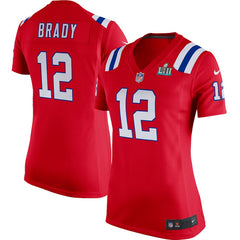 Tom Brady New England Patriots Women's Red Super Bowl LII Bound Game Jersey 2019