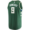 Image of Donte DiVincenzo Milwaukee Bucks Branded Fast Break Jersey - Icon Edition - Hunter Green