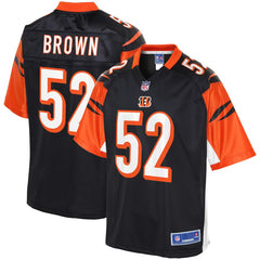 Preston Brown Cincinnati Bengals Pro Line Player Jersey – Black 2018/2019