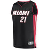 Image of Hassan Whiteside Miami Heat Branded Fast Break Jersey Black - Icon Edition