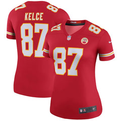 Travis Kelce Kansas City Chiefs Women's Color Rush Legend Jersey - Red