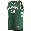 Image of Tyler Zeller Milwaukee Bucks Branded Fast Break Jersey - Icon Edition - Hunter Green