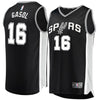 Image of Pau Gasol San Antonio Spurs Branded Fast Break Jersey Black - Icon Edition