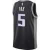 Image of De'Aaron Fox Sacramento Kings Swingman Jersey - Statement Edition – Black