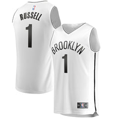 D'Angelo Russell Brooklyn Nets Branded Fast Break Jersey White - Association Edition