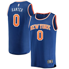 Enes Kanter New York Knicks Branded Fast Break Road Player Jersey Royal - Icon Edition