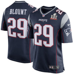 LeGarrette Blount New England Patriots Navy Super Bowl LI Bound Game Jersey 2019